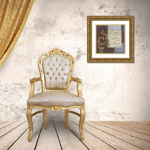 . Gold Ornate Wood Framed Art Print with Double Matting by Haynes, Smith