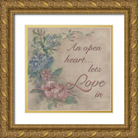 . Gold Ornate Wood Framed Art Print with Double Matting by Haynes, Smith