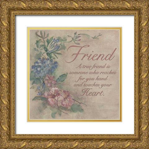 . Gold Ornate Wood Framed Art Print with Double Matting by Haynes, Smith