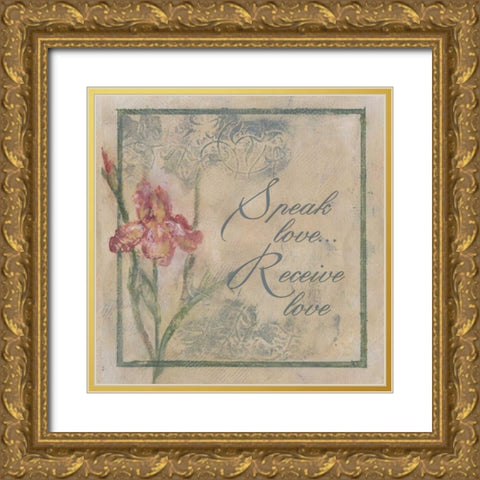 . Gold Ornate Wood Framed Art Print with Double Matting by Haynes, Smith