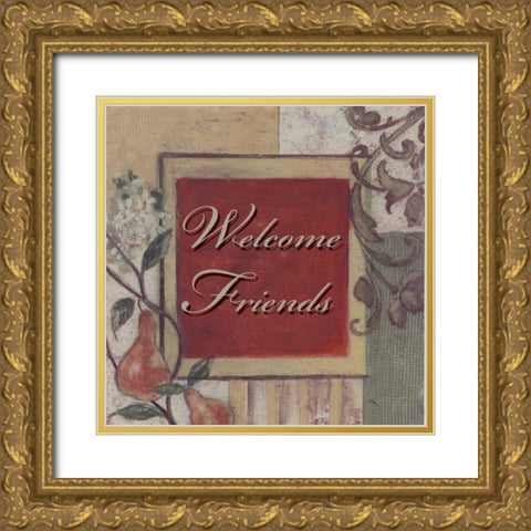 . Gold Ornate Wood Framed Art Print with Double Matting by Haynes, Smith
