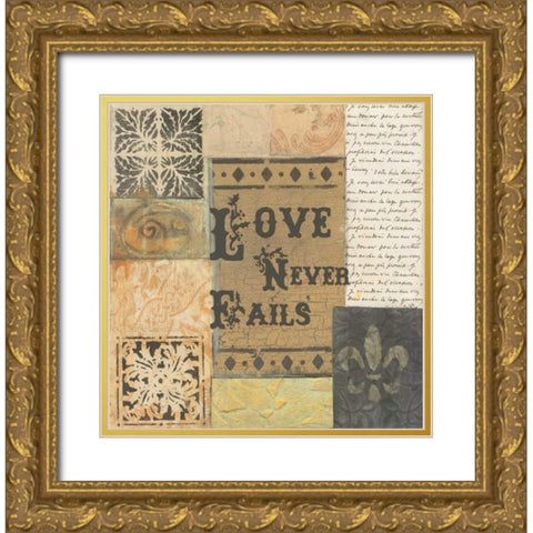 . Gold Ornate Wood Framed Art Print with Double Matting by Haynes, Smith