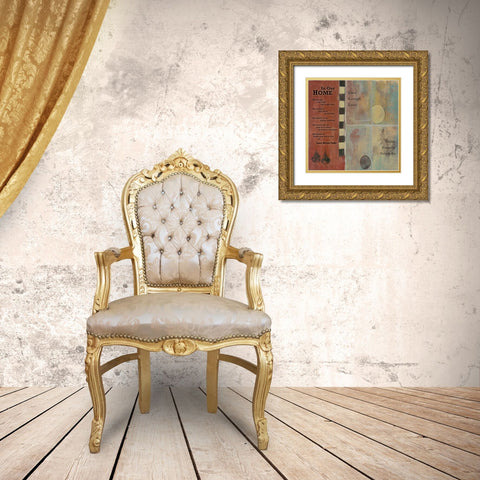 . Gold Ornate Wood Framed Art Print with Double Matting by Haynes, Smith