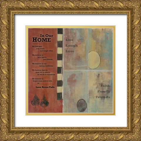 . Gold Ornate Wood Framed Art Print with Double Matting by Haynes, Smith
