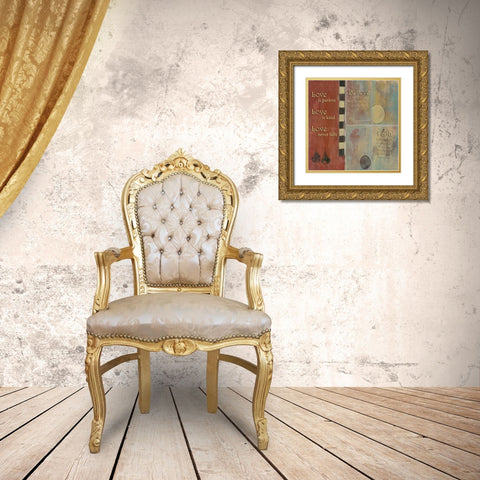 . Gold Ornate Wood Framed Art Print with Double Matting by Haynes, Smith