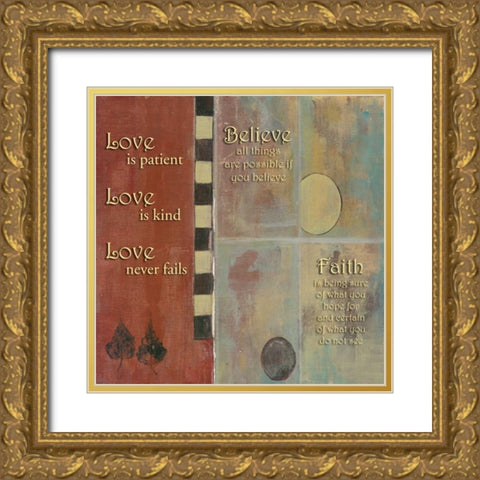 . Gold Ornate Wood Framed Art Print with Double Matting by Haynes, Smith
