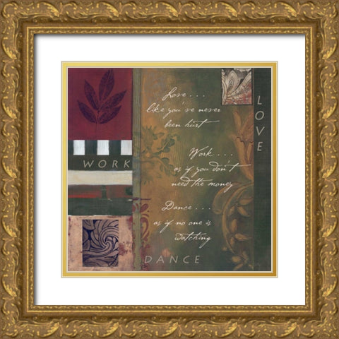 . Gold Ornate Wood Framed Art Print with Double Matting by Haynes, Smith
