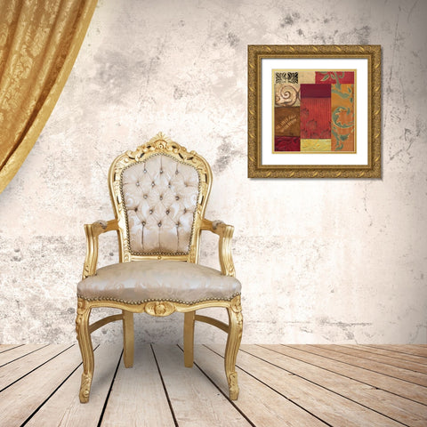 . Gold Ornate Wood Framed Art Print with Double Matting by Haynes, Smith