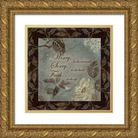 . Gold Ornate Wood Framed Art Print with Double Matting by Haynes, Smith