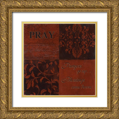 . Gold Ornate Wood Framed Art Print with Double Matting by Haynes, Smith