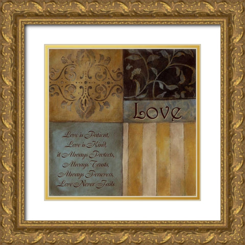 . Gold Ornate Wood Framed Art Print with Double Matting by Haynes, Smith