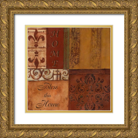 . Gold Ornate Wood Framed Art Print with Double Matting by Haynes, Smith