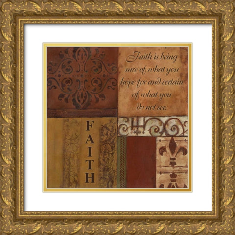 . Gold Ornate Wood Framed Art Print with Double Matting by Haynes, Smith