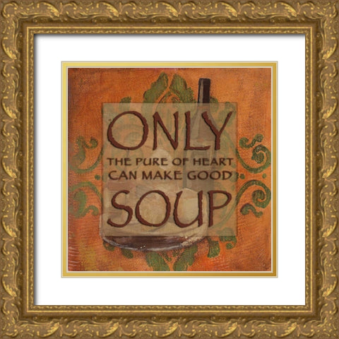 . Gold Ornate Wood Framed Art Print with Double Matting by Haynes, Smith