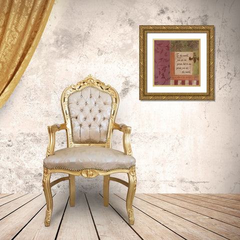 . Gold Ornate Wood Framed Art Print with Double Matting by Haynes, Smith