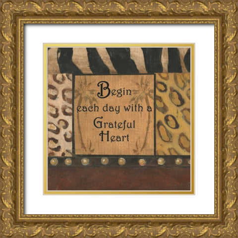 . Gold Ornate Wood Framed Art Print with Double Matting by Haynes, Smith
