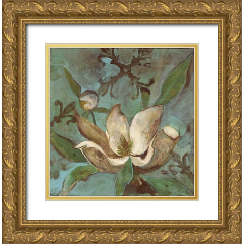 . Gold Ornate Wood Framed Art Print with Double Matting by Haynes, Smith