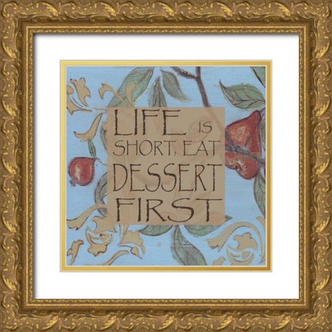 . Gold Ornate Wood Framed Art Print with Double Matting by Haynes, Smith