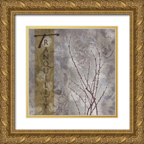 . Gold Ornate Wood Framed Art Print with Double Matting by Haynes, Smith