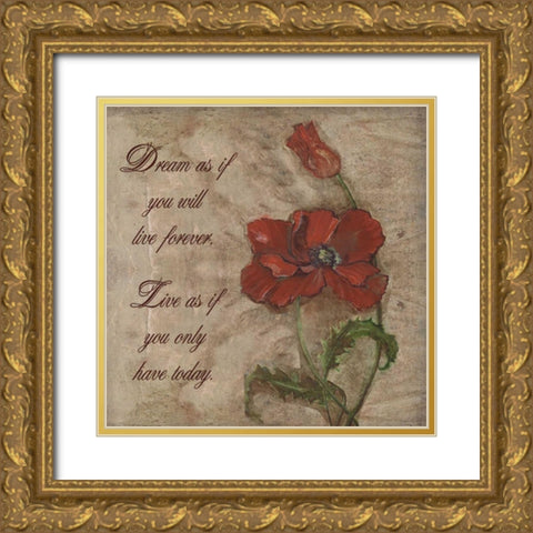 . Gold Ornate Wood Framed Art Print with Double Matting by Haynes, Smith