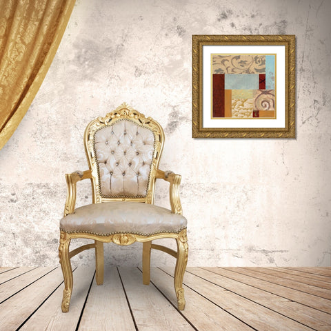 . Gold Ornate Wood Framed Art Print with Double Matting by Haynes, Smith