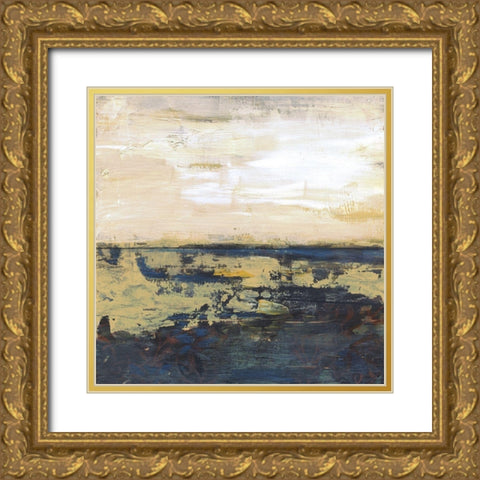 Lake Horizons 3 Gold Ornate Wood Framed Art Print with Double Matting by Haynes, Smith