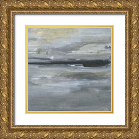 Cloudy Evening 2 Gold Ornate Wood Framed Art Print with Double Matting by Haynes, Smith
