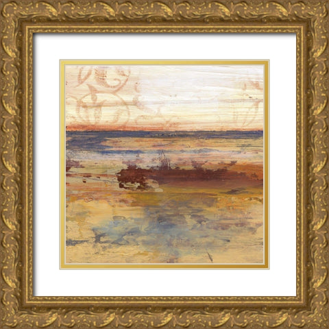 Striking Oasis 1 Gold Ornate Wood Framed Art Print with Double Matting by Haynes, Smith