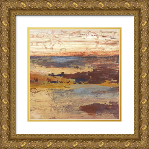 Striking Oasis 2 Gold Ornate Wood Framed Art Print with Double Matting by Haynes, Smith