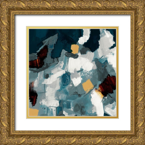 Shimmering Analysis 1 Gold Ornate Wood Framed Art Print with Double Matting by Haynes, Smith