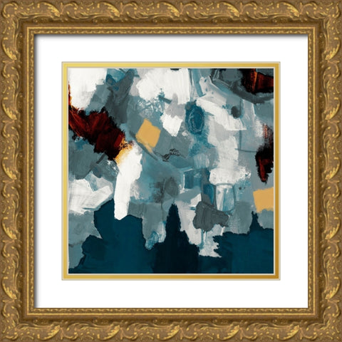 Shimmering Analysis 2 Gold Ornate Wood Framed Art Print with Double Matting by Haynes, Smith