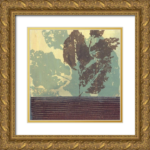 . Gold Ornate Wood Framed Art Print with Double Matting by Haynes, Smith