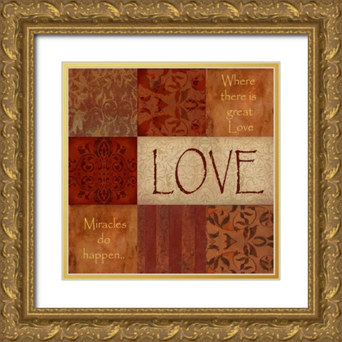 . Gold Ornate Wood Framed Art Print with Double Matting by Haynes, Smith