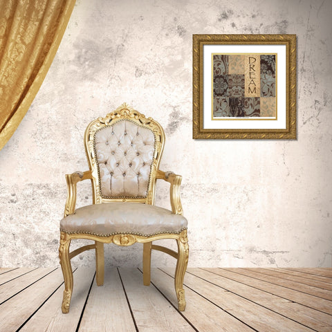 . Gold Ornate Wood Framed Art Print with Double Matting by Haynes, Smith