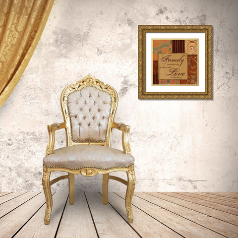 . Gold Ornate Wood Framed Art Print with Double Matting by Haynes, Smith