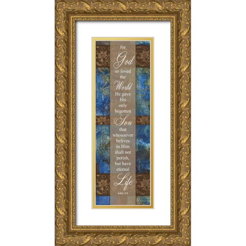 Begotten Son Winter Rain Gold Ornate Wood Framed Art Print with Double Matting by Haynes, Smith