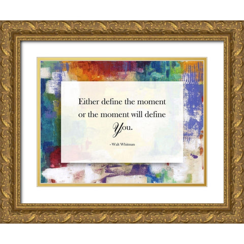 Define The Moment Gold Ornate Wood Framed Art Print with Double Matting by Lewis, Sheldon