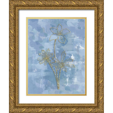 Simple Vintage 1 Gold Ornate Wood Framed Art Print with Double Matting by Haynes, Smith
