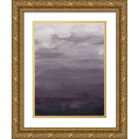 Lavenday B Gold Ornate Wood Framed Art Print with Double Matting by Haynes, Smith