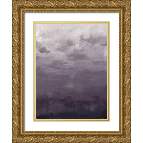 Lavenday Gold Ornate Wood Framed Art Print with Double Matting by Haynes, Smith