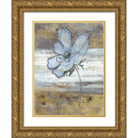 Anemone Fastlane Gold Ornate Wood Framed Art Print with Double Matting by Haynes, Smith