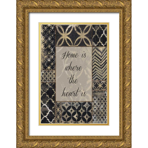 Natural Patch Gold Ornate Wood Framed Art Print with Double Matting by Haynes, Smith