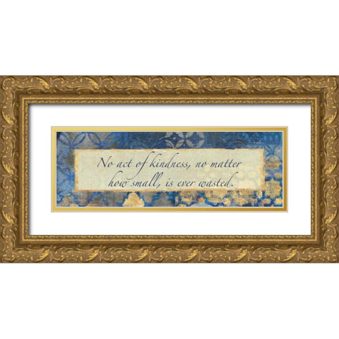 Acts Of Kindness Gold Ornate Wood Framed Art Print with Double Matting by Haynes, Smith