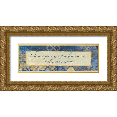 Journey Of Life Gold Ornate Wood Framed Art Print with Double Matting by Haynes, Smith