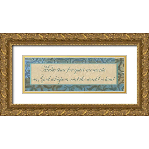 God Whispers Gold Ornate Wood Framed Art Print with Double Matting by Haynes, Smith