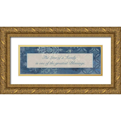 Greatest Blessings Gold Ornate Wood Framed Art Print with Double Matting by Haynes, Smith