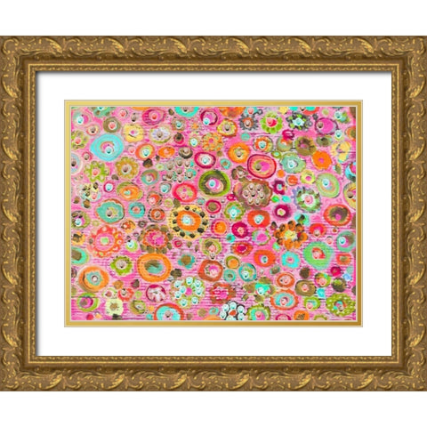 Candy Light Gold Ornate Wood Framed Art Print with Double Matting by Lewis, Sharalee