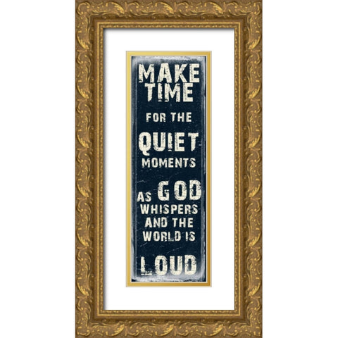 Make Time Gold Ornate Wood Framed Art Print with Double Matting by Lewis, Sheldon