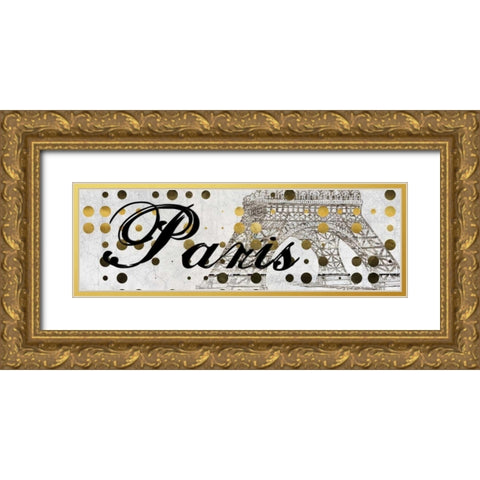 Famous Gold Ornate Wood Framed Art Print with Double Matting by Lewis, Sheldon