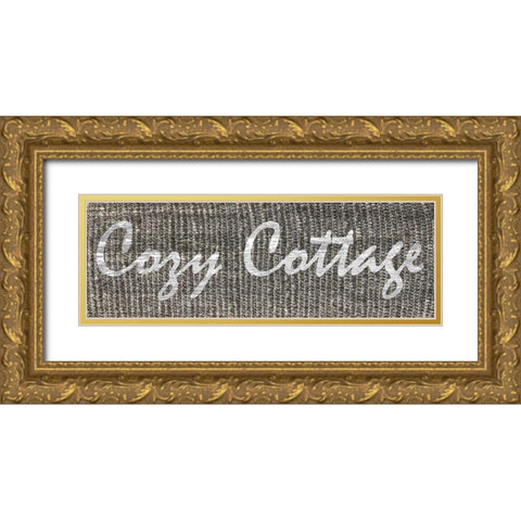 Cozy Cottage Gold Ornate Wood Framed Art Print with Double Matting by Lewis, Sheldon